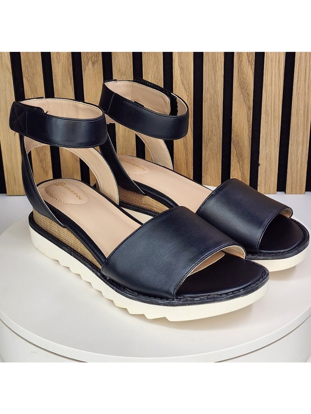 NEW - Giani Bernini Constancia Women’s Wedge Sandals Ankle Strap - Size 7 M - Picture 1 of 8